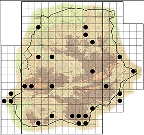 Aloeides taikosama Waterberg distribution